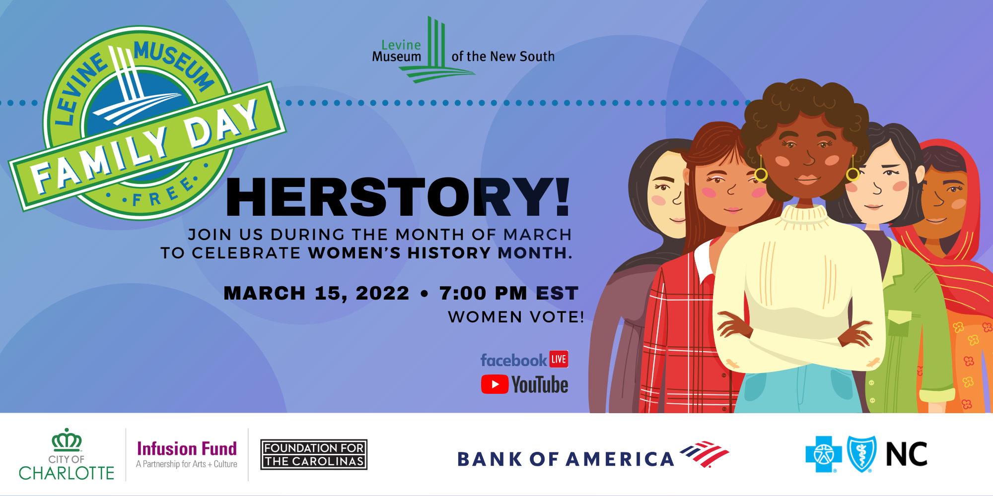 Levine Museum of the New South HERstory: Virtual Family Day Celebration Women Vote Event Image