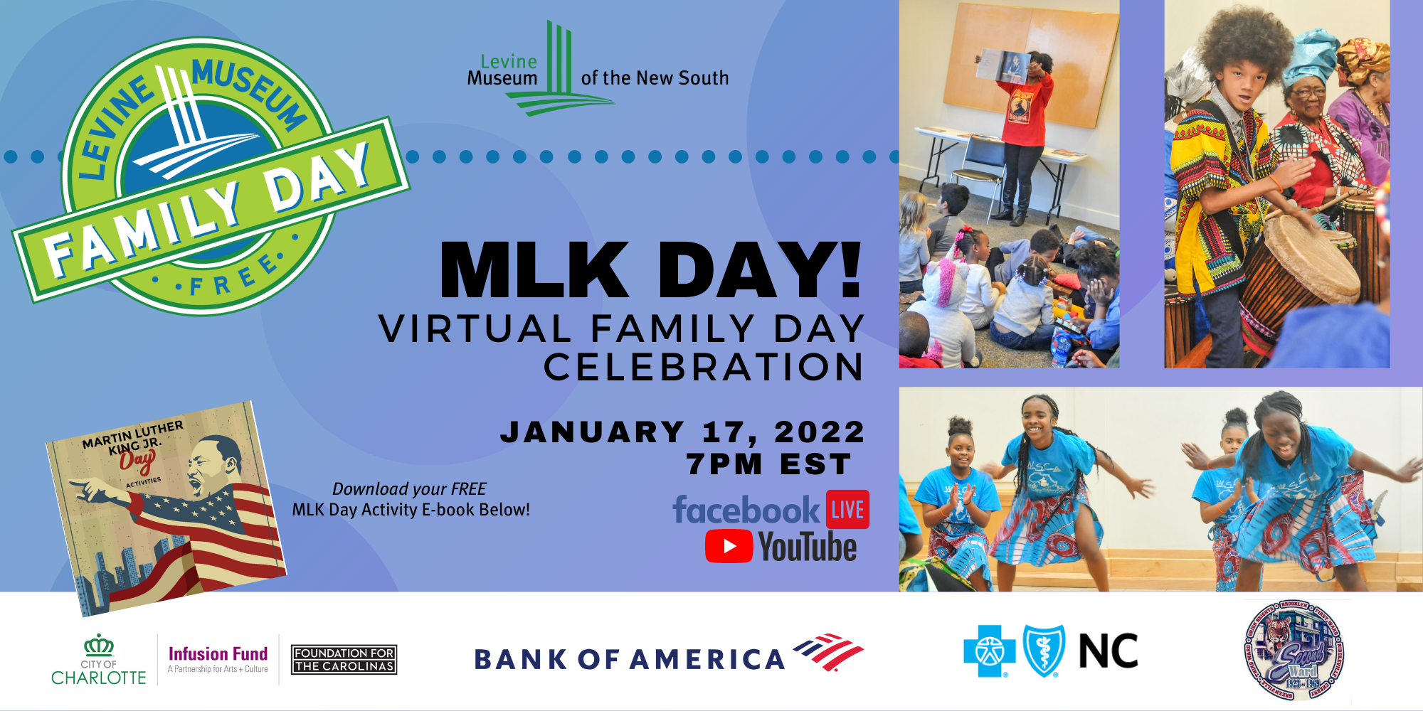 Levine Museum of the New South Virtual MLK Family Day Celebration! Event Image
