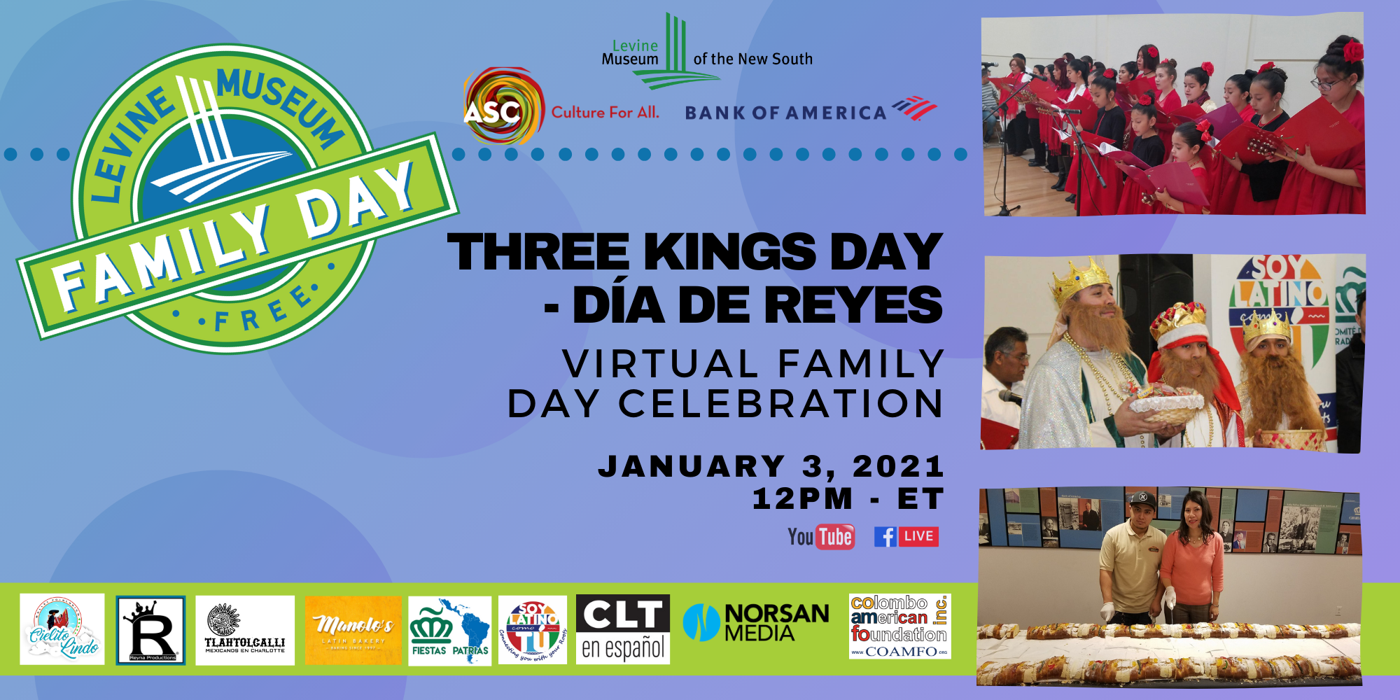 Levine Museum of the New South Three Kings Day - Die De Reyes Event Image