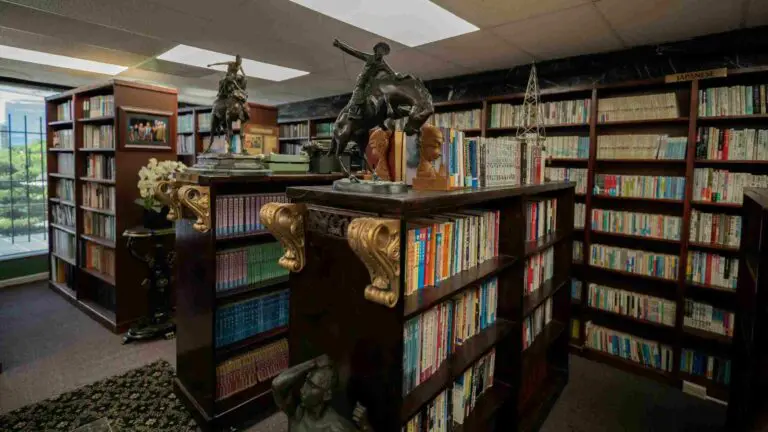 An image of the Chinese and Japanese section of the library.