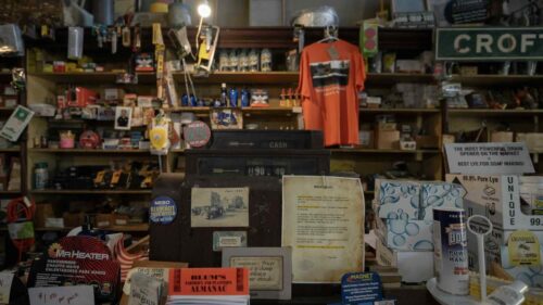 An image of the cash register at the store.