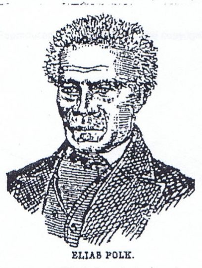 A drawing of Elias Polk.