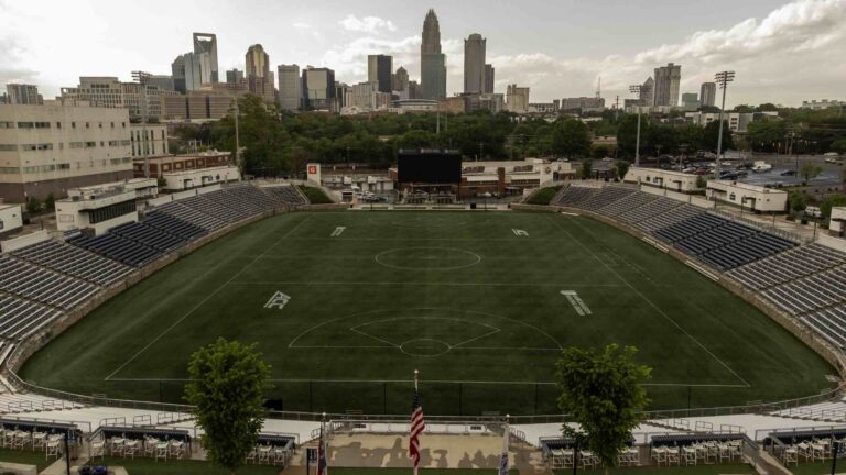 An image of the field at American Legion Memorial Stadium.