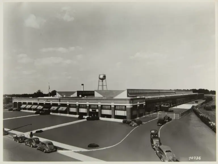 An aerial image of the Ford Motor Company Assembly Plant in Charlotte.