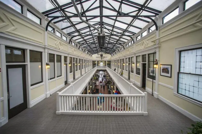 An image of the inside of Latta Arcade.