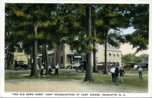 A postcard of Old Dowd Home.