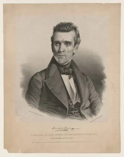 An image of James K. Polk as the Speaker of the House.