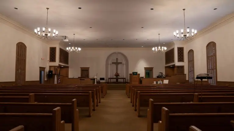 An image of the inside of the Church, 2023.