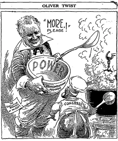 Political cartoon of Franklin Roosevelt, 1937