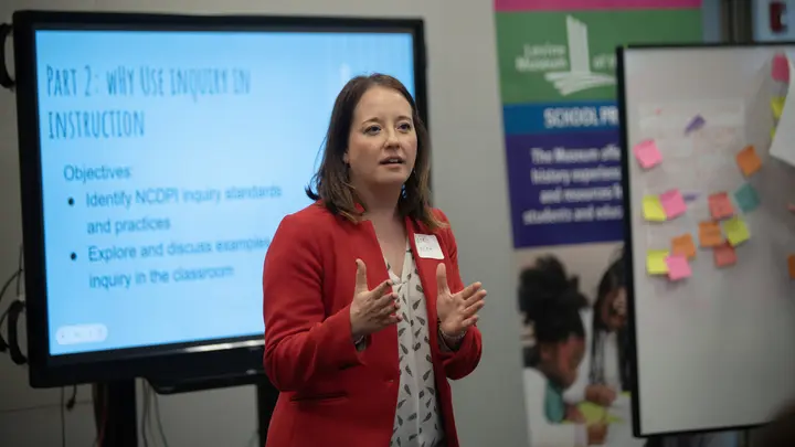 Woman at the Educator PD Workshop