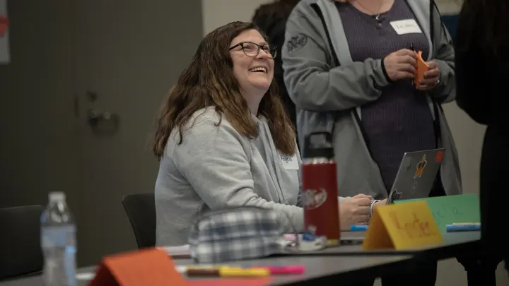 Woman at the Educator PD Workshop