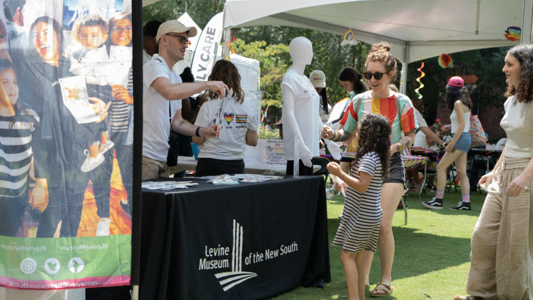 Levine Museum of the New South set up at an event
