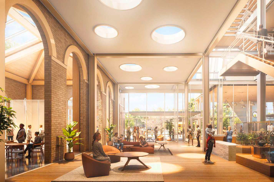 new location rendering levine museum of the new south