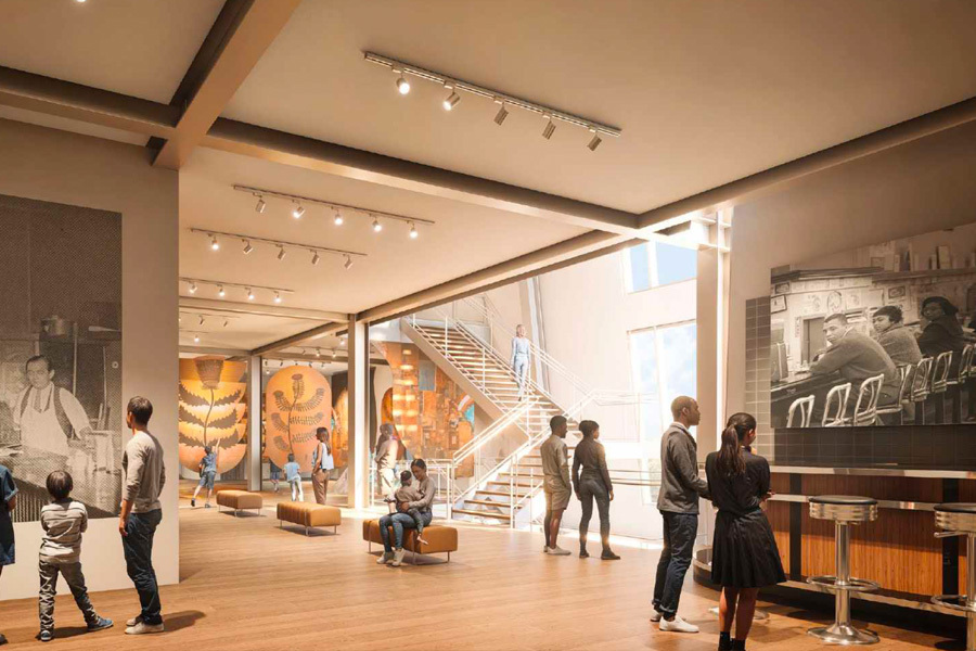 new location rendering levine museum of the new south