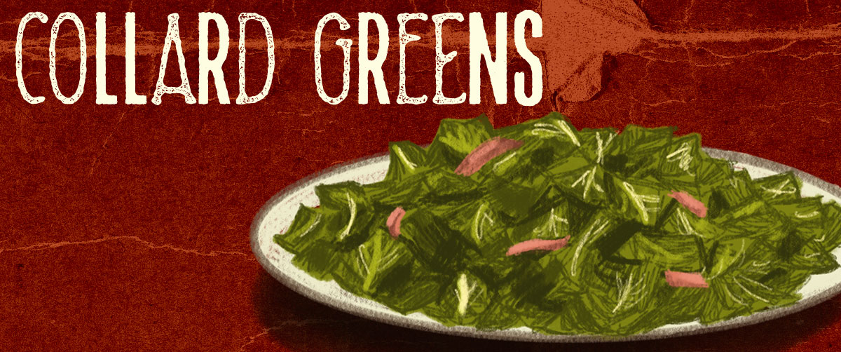 Header image showing a plate of collard greens