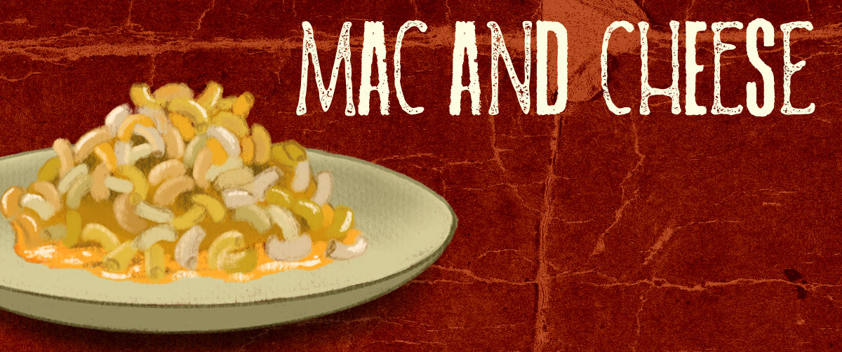 Header image showing a plate of mac and cheese