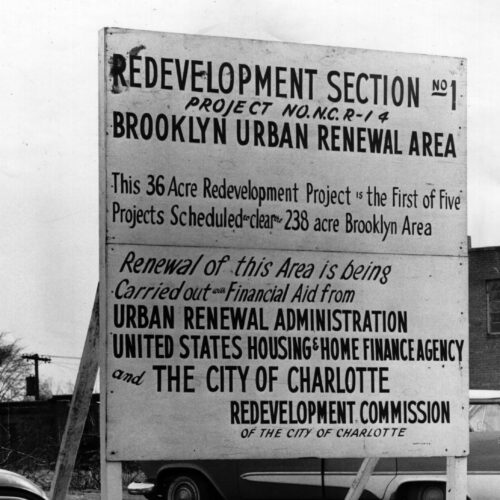 An image of urban renewal sign.